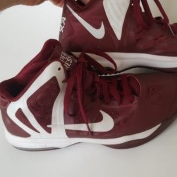 Nike Hyper Aggressor red basketball shoes- A2 - Picture 4 of 8